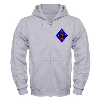 1TB1MD - A01 - 03 - 1st Tank Battalion - 1st Mar Div - Zip Hoodie - Click Image to Close